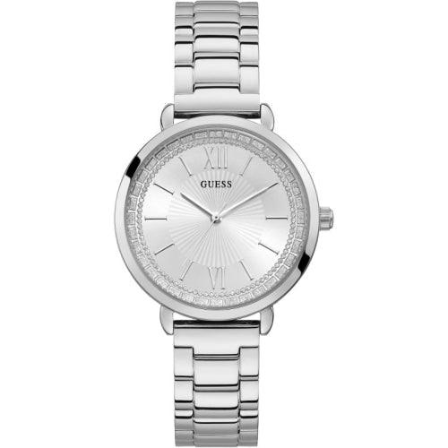 Guess Posh Ladies Silver Crystal Watch W1231L1 - WatchStatus Ltd