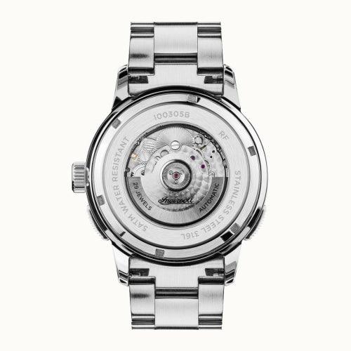 Ingersoll I00305B Men’s The Regent Silver/Blue Stainless Automatic Watch - WATCHES