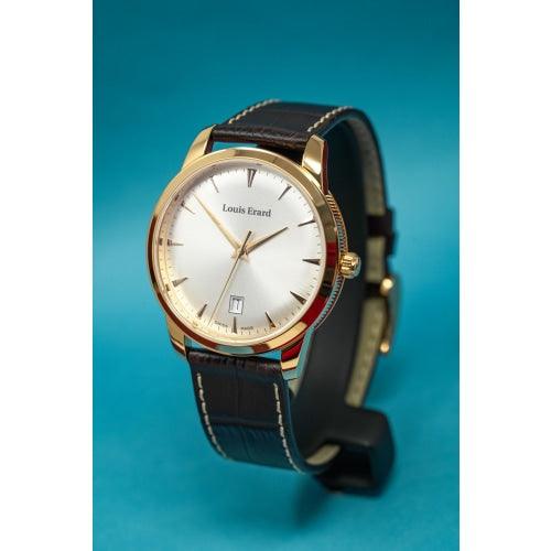 Louis Erard Heritage Men s Brown Leather 40mm Watch