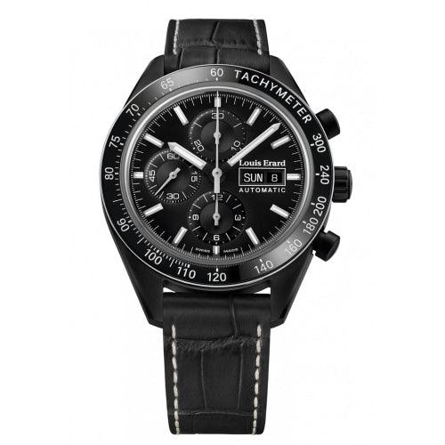 Louis Erard La Sportive Chronograph Black PVD - Watches & Crystals