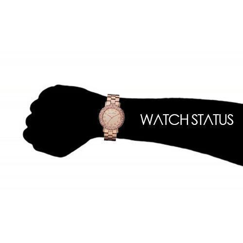 Marc Jacobs MBM3192 Ladies Marci Rose Gold Mirror Face Crystal Watch