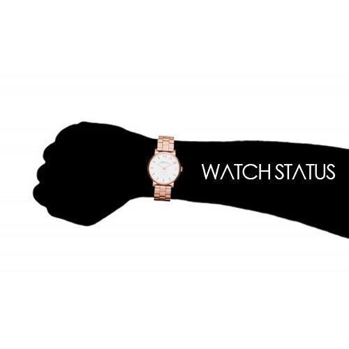 Marc Jacobs MBM3244 Ladies Baker White Dial Rose Gold Stainless Steel Watch