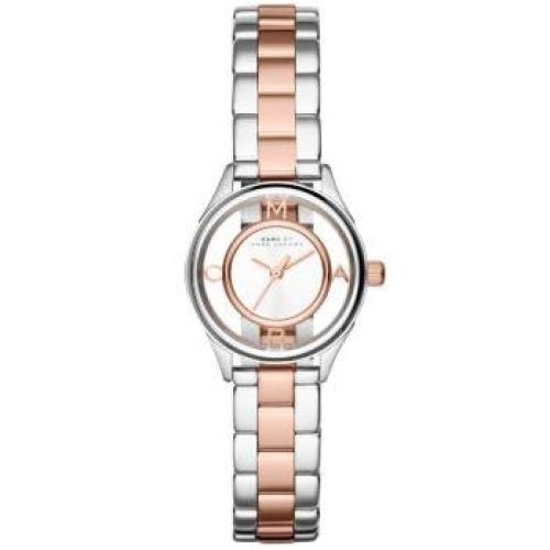 Marc Jacobs MBM3418 Ladies Tether Part-Transparent Dial Two-Tone Stainless Steel Watch