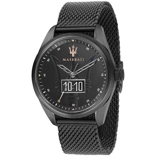 Maserati Traguardo Connected Men’s Black Stainless Steel Mesh Smart Watch R8853112001 - Watches