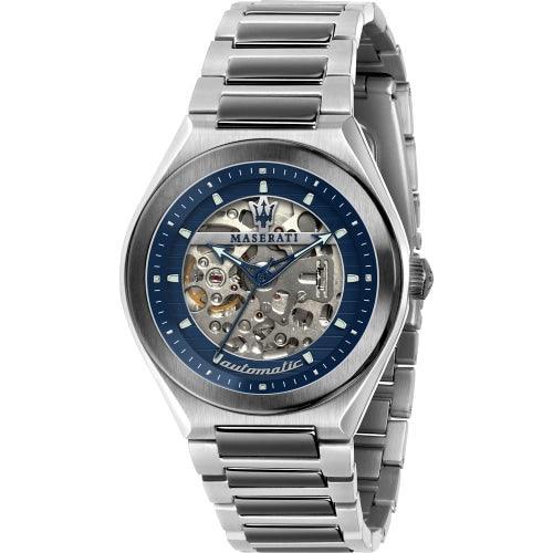 Maserati Triconic Men’s Two-Tone Automatic Skeleton Watch R8823139003 - WATCHES