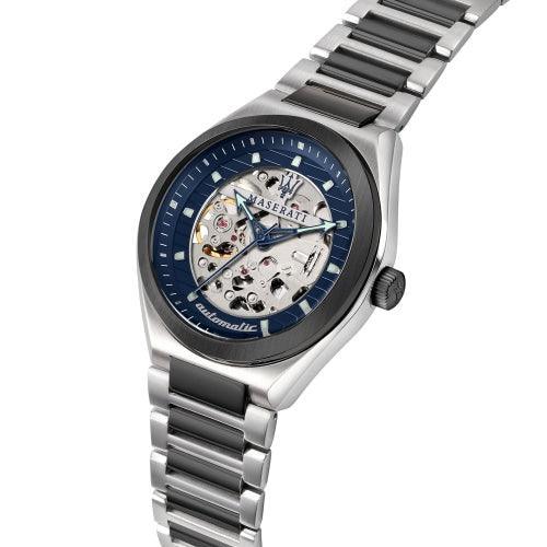 Maserati Triconic Men’s Two-Tone Automatic Skeleton Watch R8823139003 - WATCHES