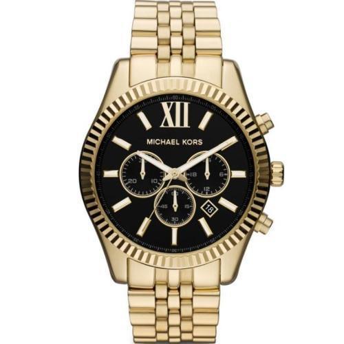 Michael Kors MK8286 Men’s Lexington Gold & Black Chronograph Watch