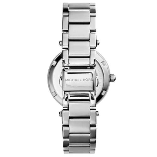 Michael Kors Mini Parker Ladies Silver Watch MK5615