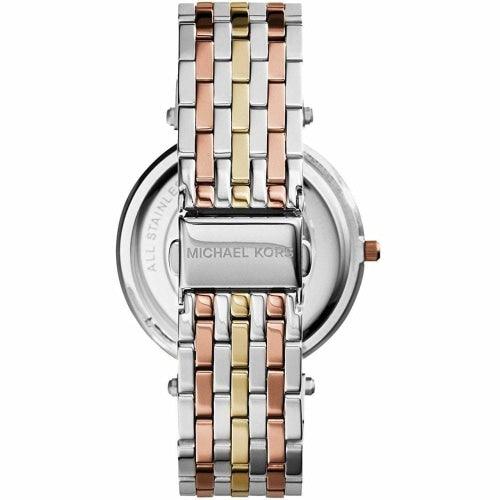 Michael Kors MK3203 Ladies Darci Silver Triple-tone Crystal Watch - WATCHES