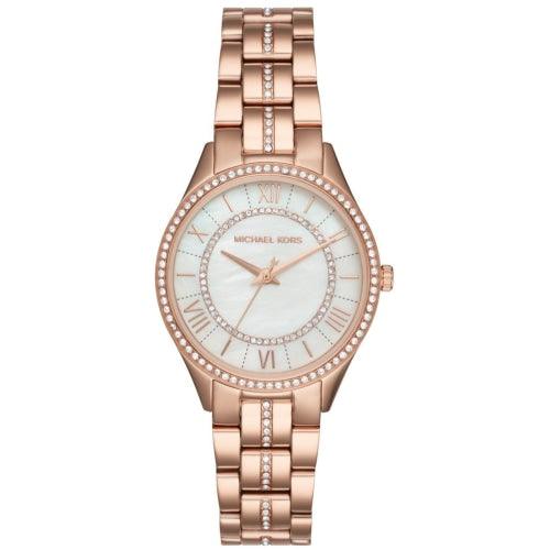 Michael Kors MK3716 Ladies Lauryn Rose Gold/Mother-of-Pearl Watch - WATCHES