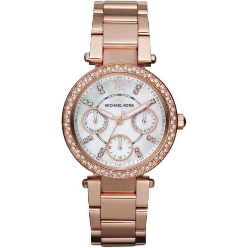 Michael Kors MK5616 Ladies Mini Parker Rose Gold Stainless Steel Watch - WATCHES