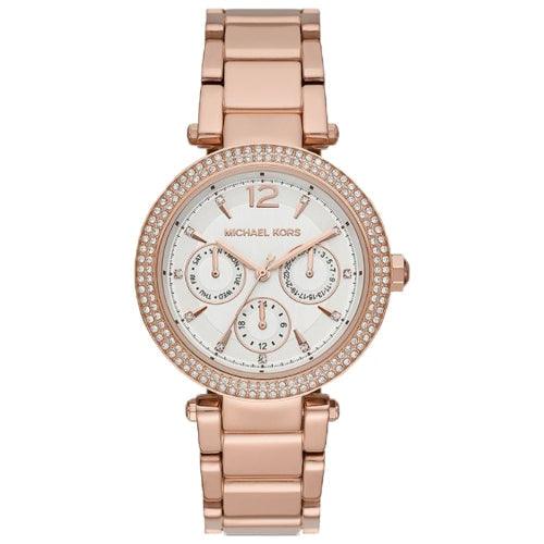 Michael Kors MK5781 Ladies Parker Rose Gold/White Stainless Watch - Watches