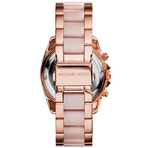Michael Kors MK5943 Ladies Blair Rose Gold/Pink Chronograph Watch - WATCHES