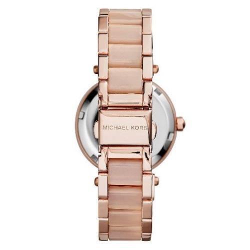 Michael Kors MK6110 Ladies Mini Parker Rose-Gold Stainless Steel Chronograph Watch