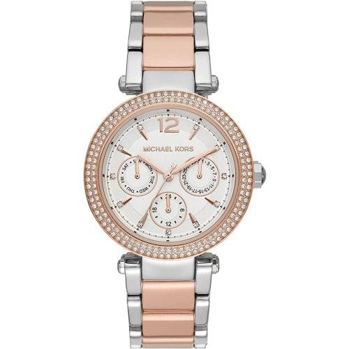 Michael Kors MK6301 Ladies Parker Rose Gold/Silver Stainless Watch - Watches