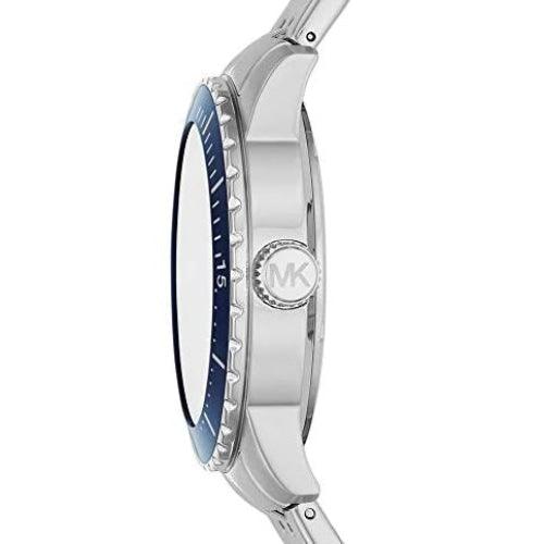 Michael Kors MK7153 Men’s Cunningham Silver/Blue 44mm Watch - Watches