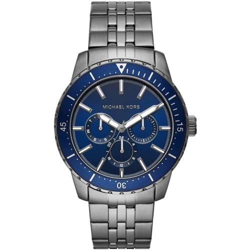 Michael Kors MK7156 Men’s Cunningham Gunmetal/Blue 44mm Watch - Watches