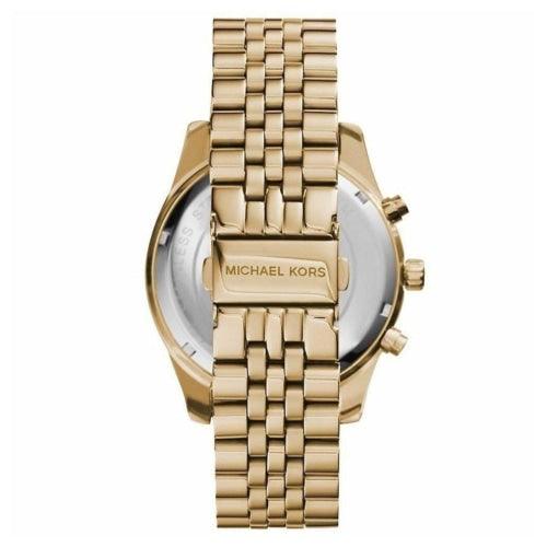 Michael Kors MK8446 Men’s Lexington Gold/Green Chronograph Watch - WATCHES