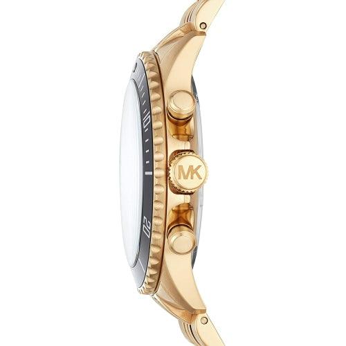 Michael Kors MK8726 Men’s Bayville Gold/Black Chronograph Watch - Watches