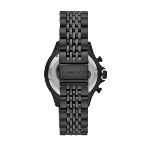 Michael Kors MK8750 Men’s Bayville Silver/Black Chronograph Watch - Watches