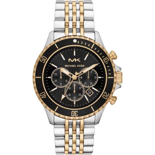 Michael Kors MK8872 Men’s Bayville Two-tone/Black Chronograph Watch - Watches