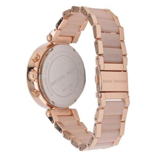 Michael Kors MK5896 Ladies Parker Rose Gold & Pink Chronograph Watch