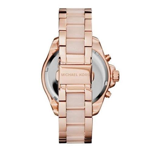 Michael Kors MK6096 Ladies Wren Rose Gold & Pink Crystal Dial Chronograph Watch