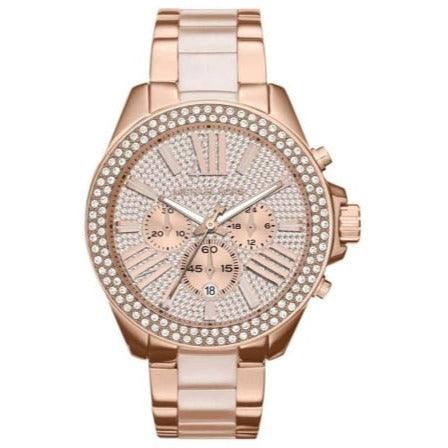Michael Kors Wren Ladies Rose Gold Chronograph Watch MK6096 - WATCHES