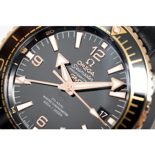 OMEGA Watch Seamaster Planet Ocean 600M 'Deep Black' GMT Ceramic And Gold - Watches & Crystals