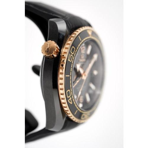 OMEGA Watch Seamaster Planet Ocean 600M 'Deep Black' GMT Ceramic And Gold - Watches & Crystals