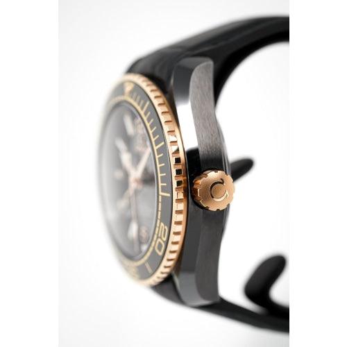 OMEGA Watch Seamaster Planet Ocean 600M 'Deep Black' GMT Ceramic And Gold - Watches & Crystals