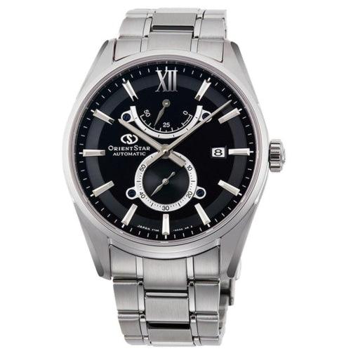 Orient Star Men’s Silver/Black Automatic 50hr Reserve Watch RE-HK0003B00B - WATCHES