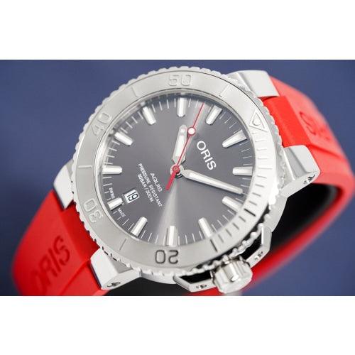 Oris Watch Aquis Date Relief Automatic Red - Watches & Crystals