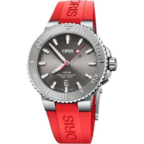 Oris Watch Aquis Date Relief Automatic Red - Watches & Crystals