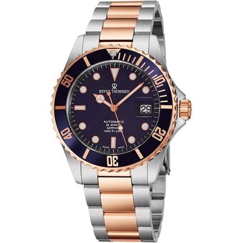 Revue Thommen 17571.2155 Men’s Diver Two-Tone/Blue Automatic Swiss Watch
