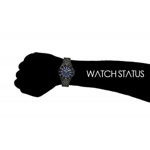 Swiss Alpine Military 7022.1175 Men’s Diver Black/Blue Stainless Swiss Watch - WATCHES