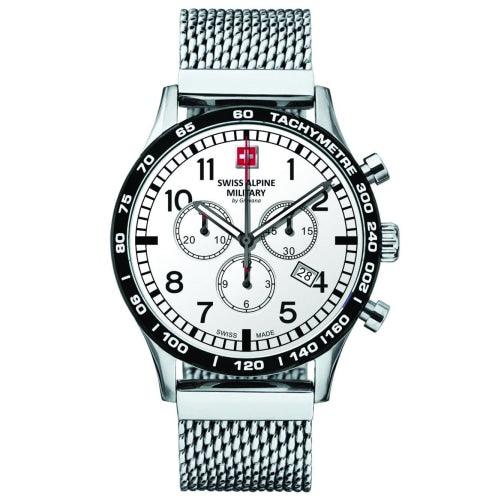 Swiss Alpine Military 1746.9132 Men’s Silver Chronograph Swiss Watch