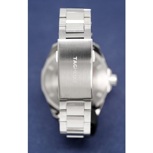 TAG Heuer Aquaracer Men’s Silver / Black Dial 43mm Watch WAY101B.BA0746 - Watches