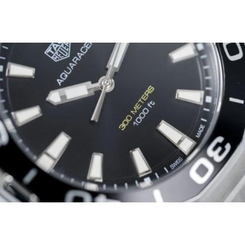 TAG Heuer Aquaracer Men’s Silver / Black Divers Watch WAY101A.BA0746 - Watches