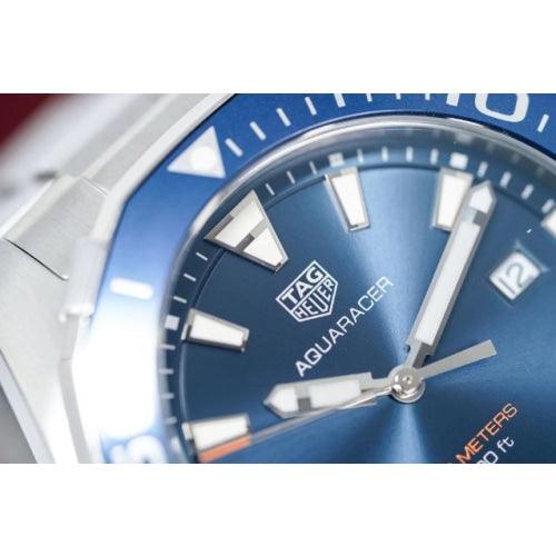 TAG Heuer Aquaracer Men’s Silver / Blue Divers Watch WAY101C.BA0746 - Watches