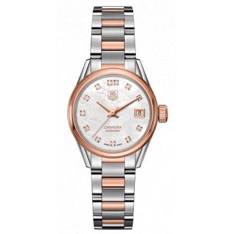 TAG HEUER Automatic CARRERA Ladies Watch White WAR2452.BD0777 - Watches & Crystals