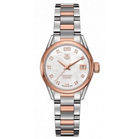 TAG HEUER Automatic CARRERA Ladies Watch White WAR2452.BD0777 - Watches & Crystals