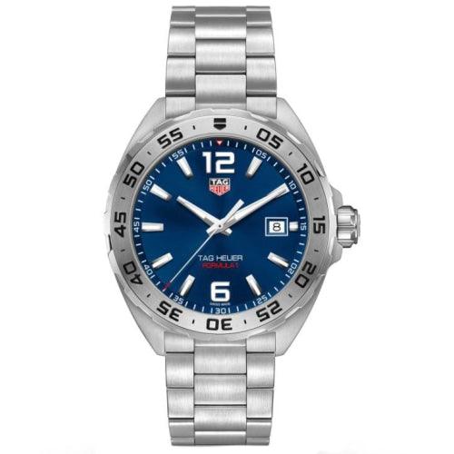 Tag Heuer Formula 1 Men’s Silver/Blue Swiss Quartz 41mm Watch WAZ1118.BA0875 - Watches