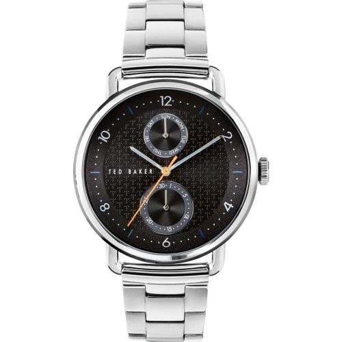 Ted Baker Brixam Men’s Silver / Black Dial Day Date Watch BKPBXF009UO