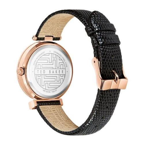 Ted Baker Ladies Rose Gold / Black Leather Watch BKPBWF004UO - Watches