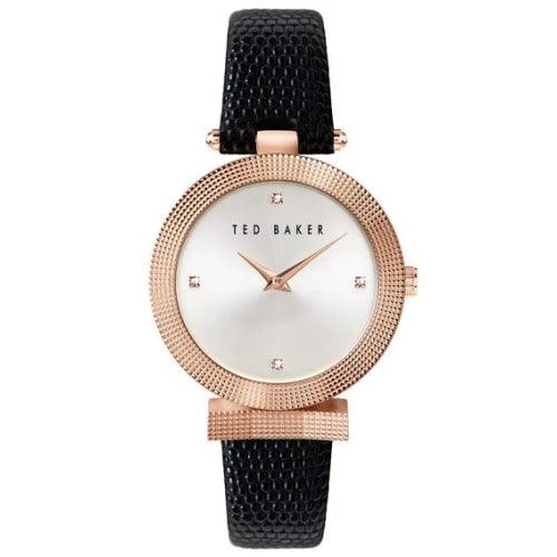 Ted Baker Ladies Rose Gold / Black Leather Watch BKPBWF004UO - Watches