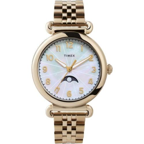 Timex Model 23 Ladies Gold 38mm Watch TW2T89500 - Watches
