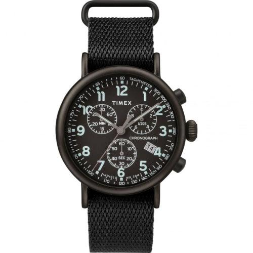 Timex Standard Men’s Black Fabric Strap 41mm Watch - Watches