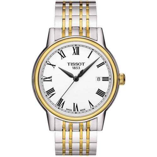 Tissot Carson Men's Quartz Watch Two Tone Roman Numerals - Watches & Crystals