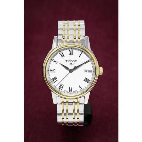 Tissot Carson Men's Quartz Watch Two Tone Roman Numerals - Watches & Crystals